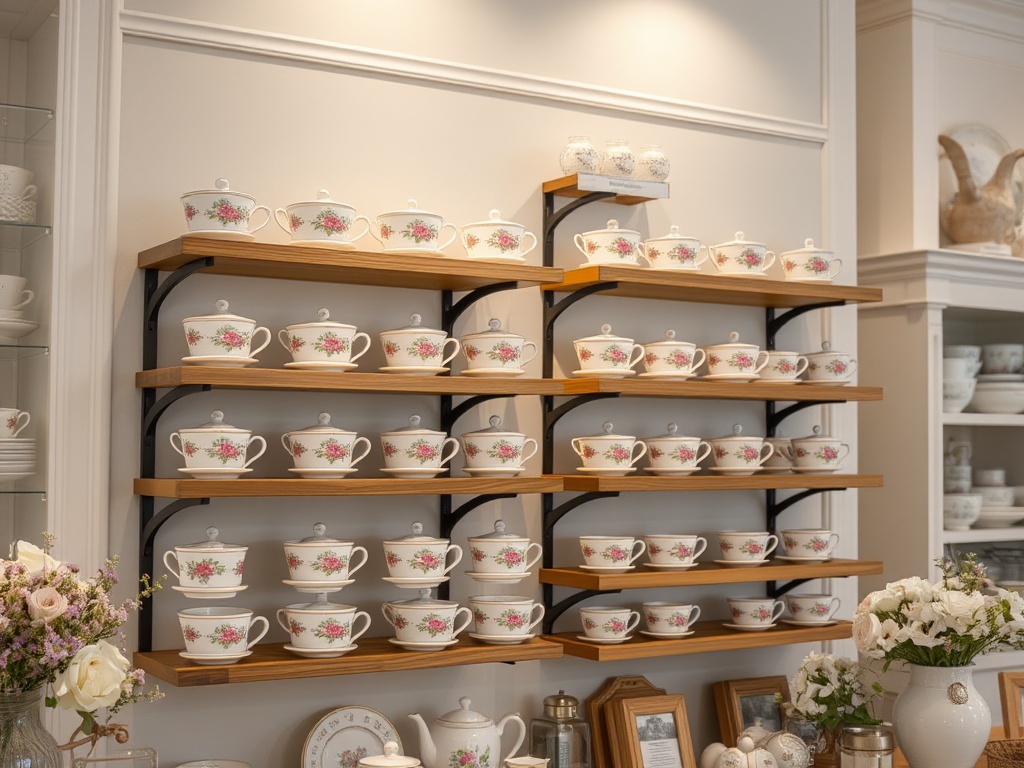 Workshop or showroom with display racks